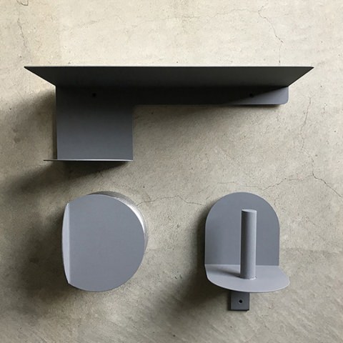 Toilet paper holder, Shelf & Door handle for townz